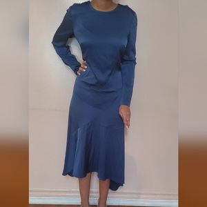 Jason Wu- Teal Crepe Handkerchief Dress-Retail $$$